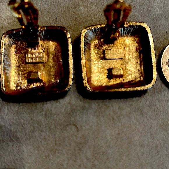 Authentic&Signed Donald Stannard clip earrings.ExcellentConditionArt Deco Rare - Picture 2 of 4